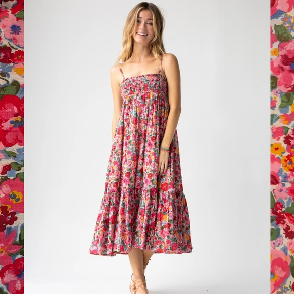 NWT Natural Life Convertible Maxi Skirt Dress Floral Tiered Garden Sz S - Picture 10 of 14